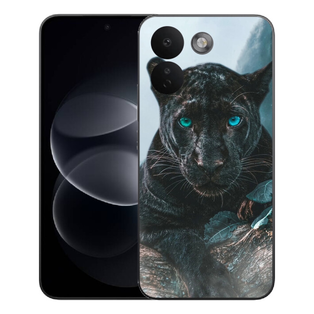 mmCase gél tok a Xiaomi Redmi Note 17 Pro Max 5G-hez – fekete párduc