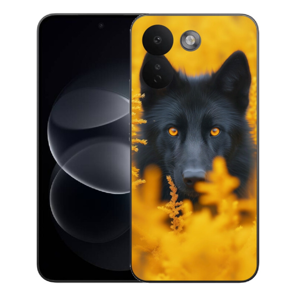 mmCase gél tok a Xiaomi Redmi Note 17 Pro Max 5G-hez – fekete farkas 2