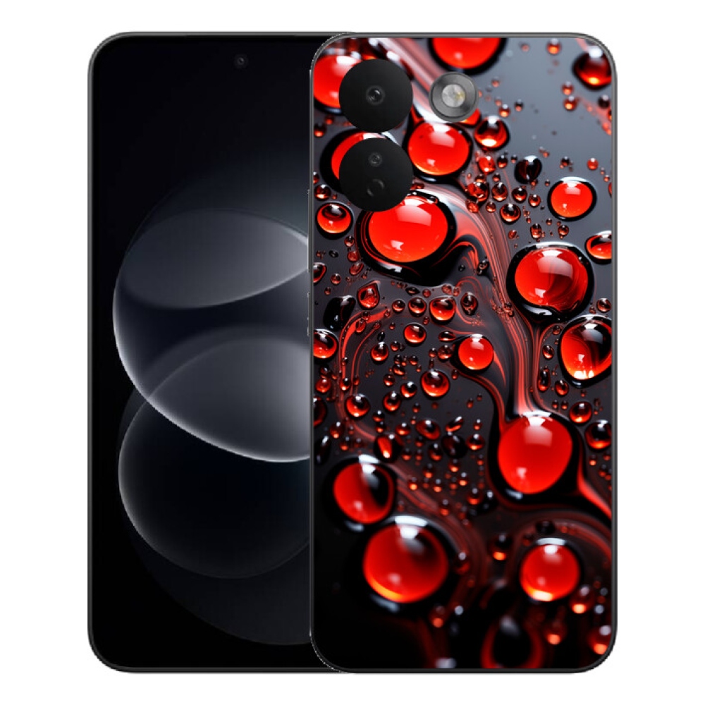 mmCase gél tok a Xiaomi Redmi Note 17 Pro Max 5G-hez – piros cseppek 2