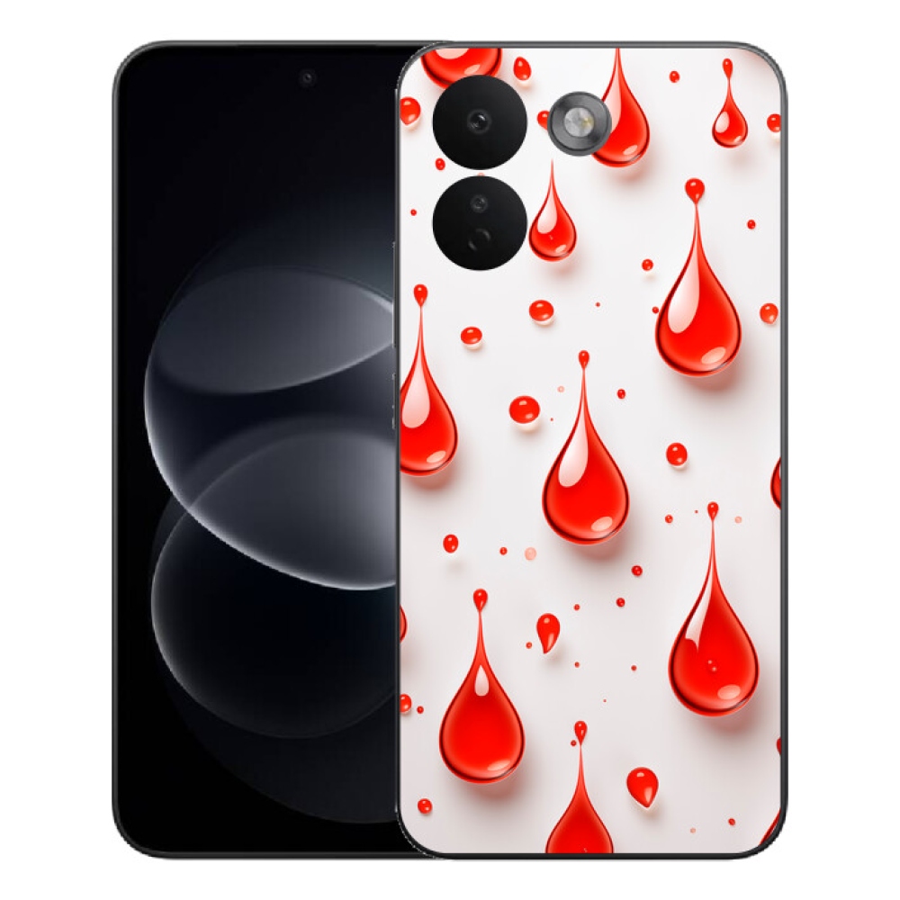 mmCase géltok a Xiaomi Redmi Note 17 Pro Max 5G-hez – piros cseppek