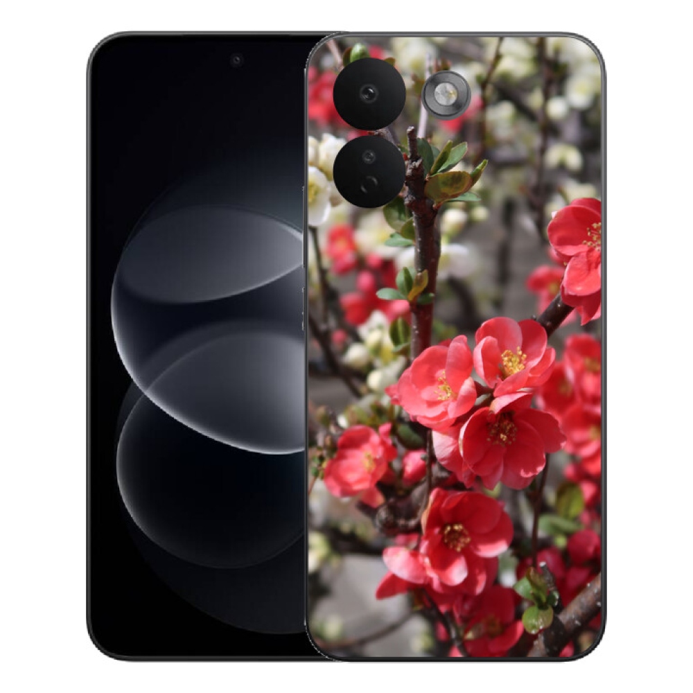 mmCase géltok a Xiaomi Redmi Note 17 Pro Max 5G-hez – piros virágok