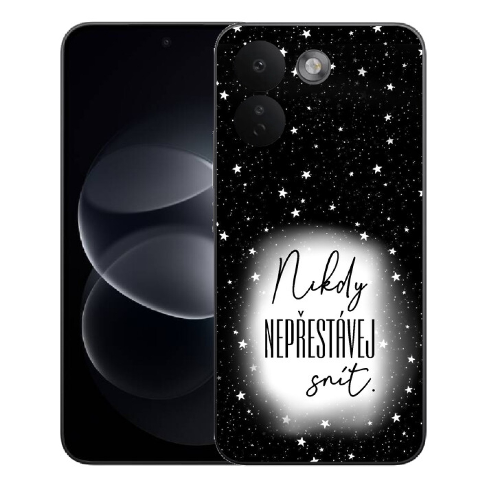 mmCase géltok a Xiaomi Redmi Note 17 Pro Max 5G-hez – idézet 1, fekete-fehér háttérrel