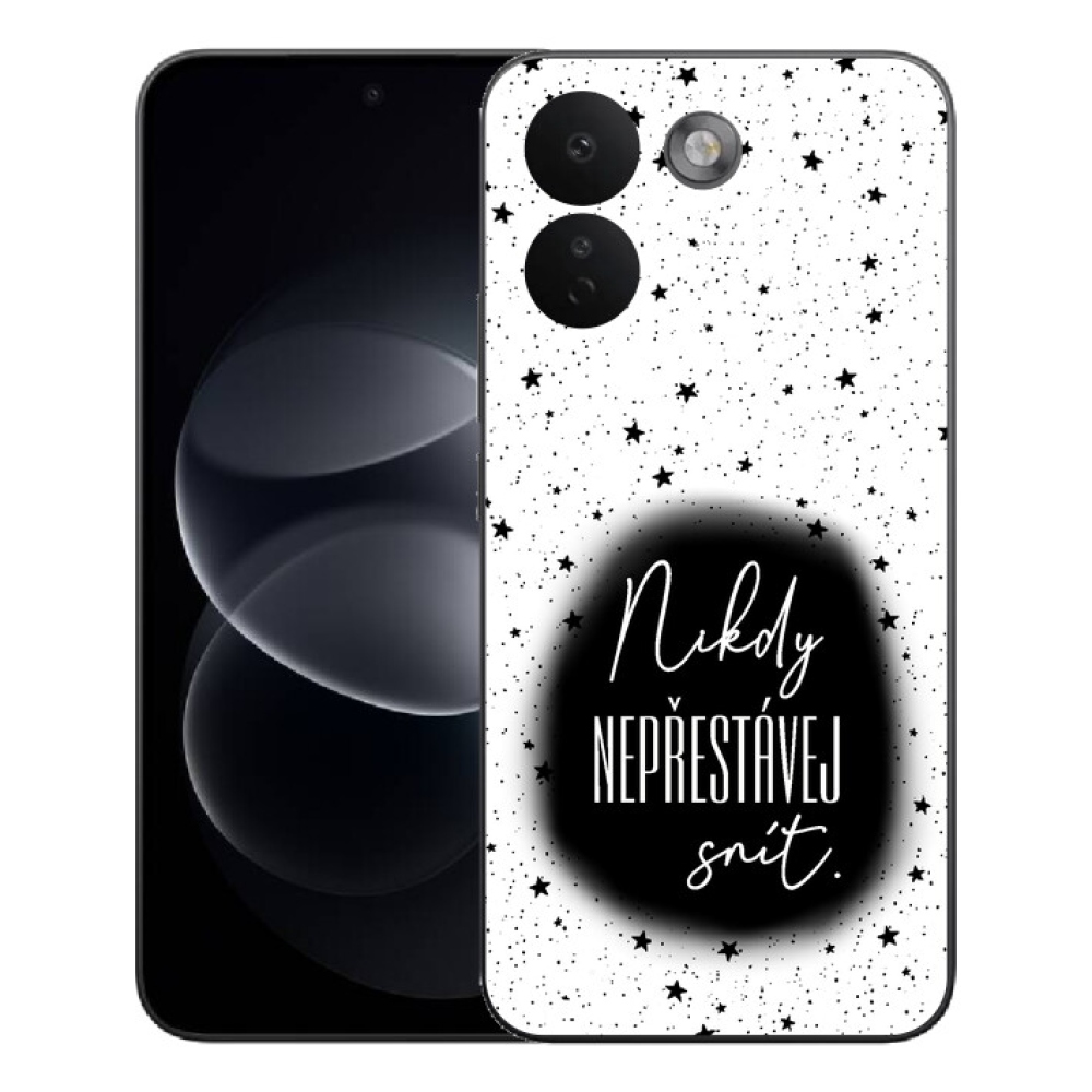 mmCase gél tok a Xiaomi Redmi Note 17 Pro Max 5G-hez – idézet 1, fekete-fehér háttér