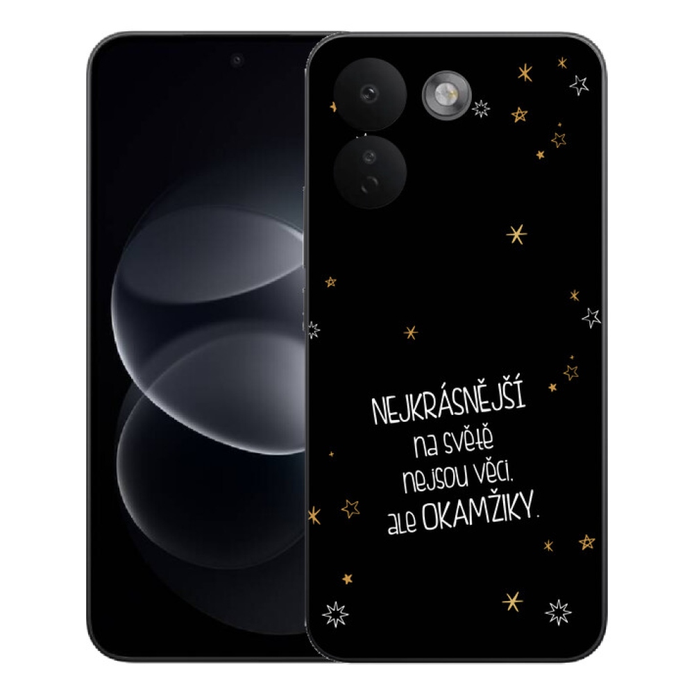 mmCase gél tok a Xiaomi Redmi Note 17 Pro Max 5G-hez – idézet 4, fekete háttérrel