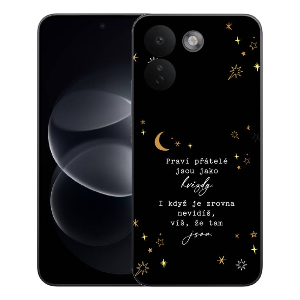 mmCase gél tok a Xiaomi Redmi Note 17 Pro Max 5G-hez – idézet 6, fekete háttérrel