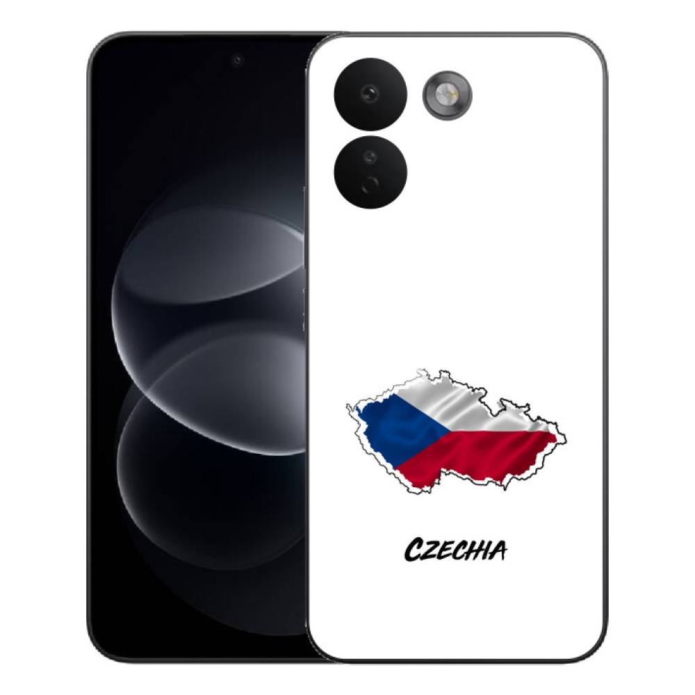 mmCase gél tok a Xiaomi Redmi Note 17 Pro Max 5G-hez – Czechia, fehér háttér