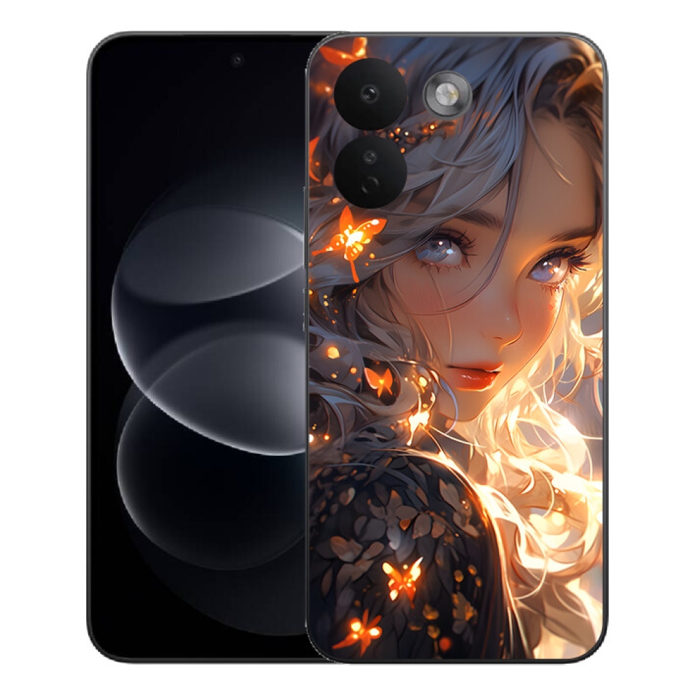 mmCase gél tok a Xiaomi Redmi Note 17 Pro Max 5G-hez – lány és pillangók