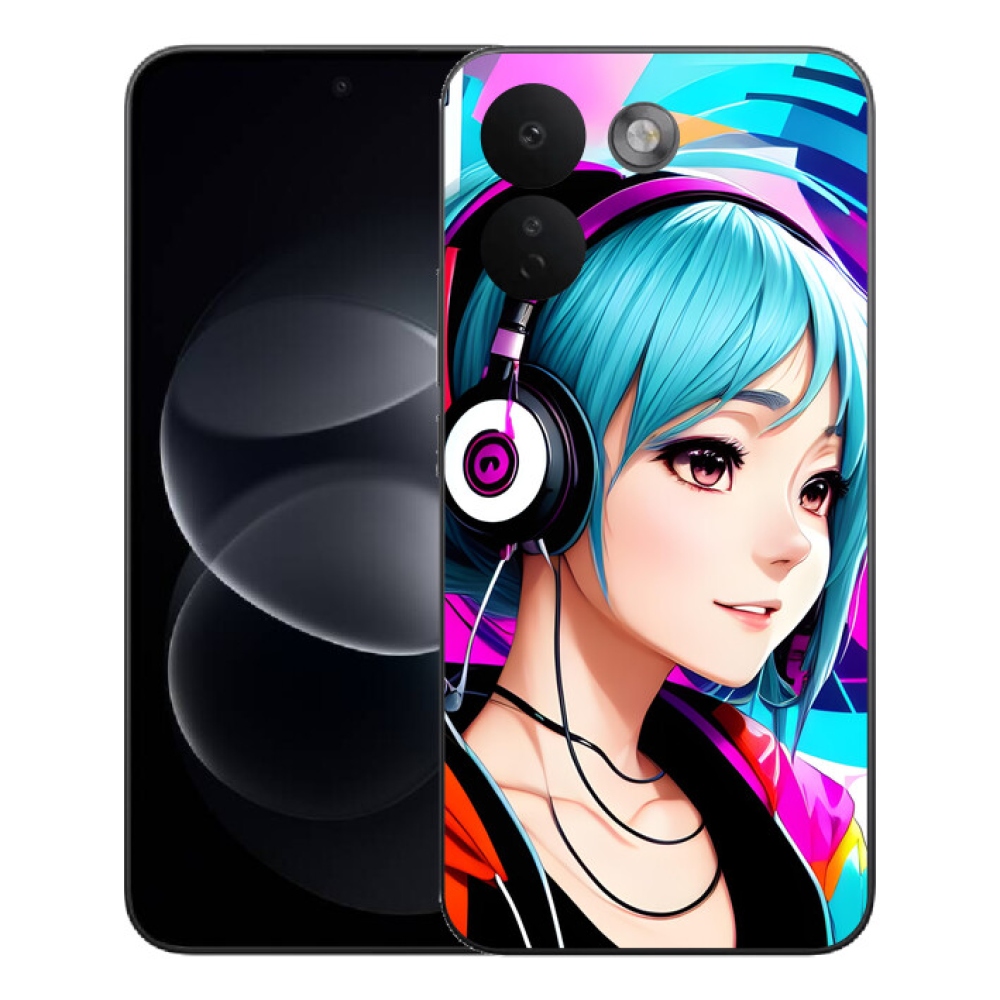 mmCase géltok a Xiaomi Redmi Note 17 Pro Max 5G-hez – fejhallgatóval ellátott lány