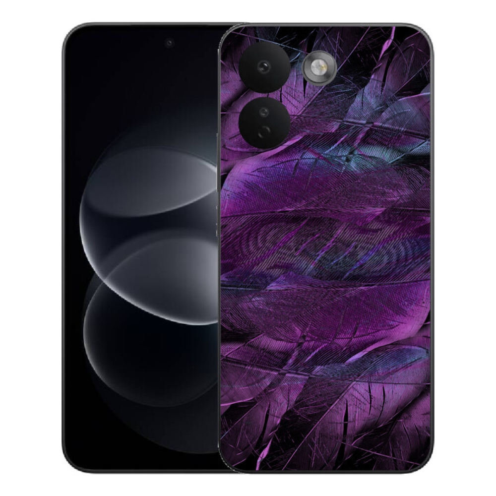 mmCase gél tok a Xiaomi Redmi Note 17 Pro Max 5G-hez – lila tollak