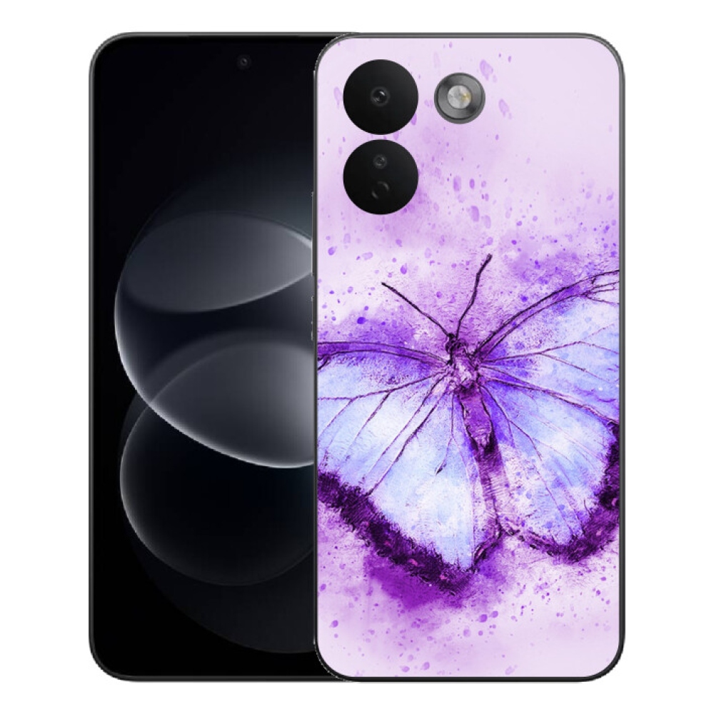 mmCase gél tok a Xiaomi Redmi Note 17 Pro Max 5G-hez – lila pillangó