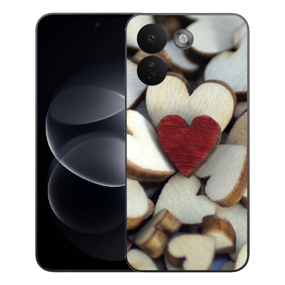 mmCase gél tok a Xiaomi Redmi Note 17 Pro Max 5G-hez – gravírozott piros szív 