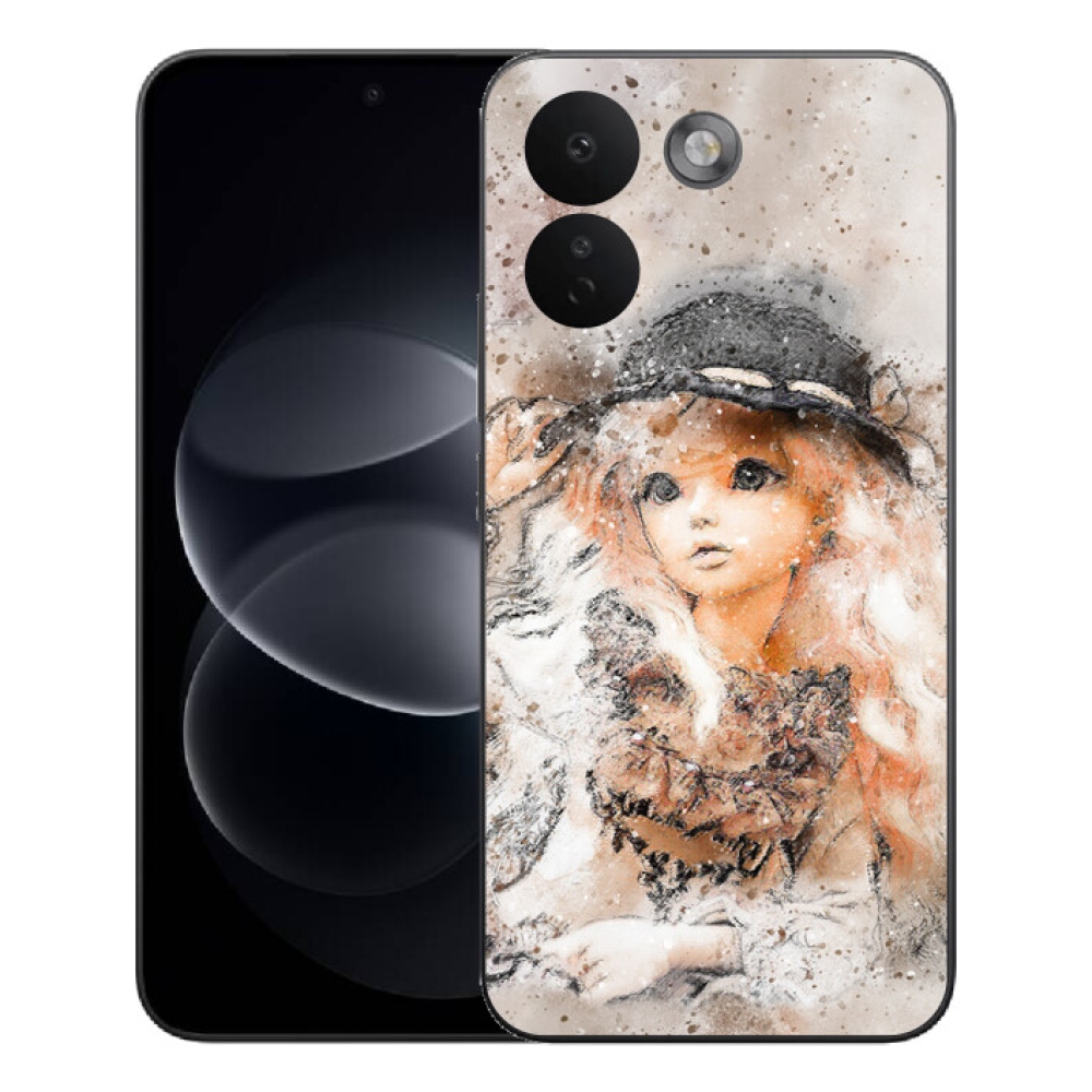 mmCase gél tok a Xiaomi Redmi Note 17 Pro Max 5G-hez – kalapos kislány