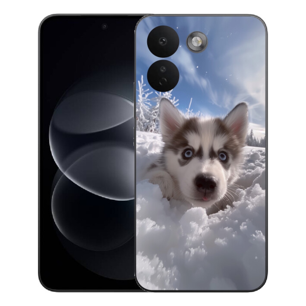 mmCase géltok a Xiaomi Redmi Note 17 Pro Max 5G-hez – husky a hóban
