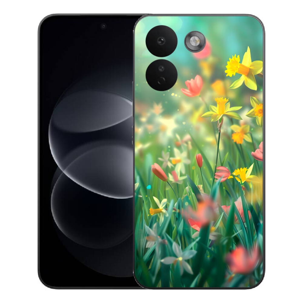 mmCase gél tok a Xiaomi Redmi Note 17 Pro Max 5G-hez – tavaszi virágok