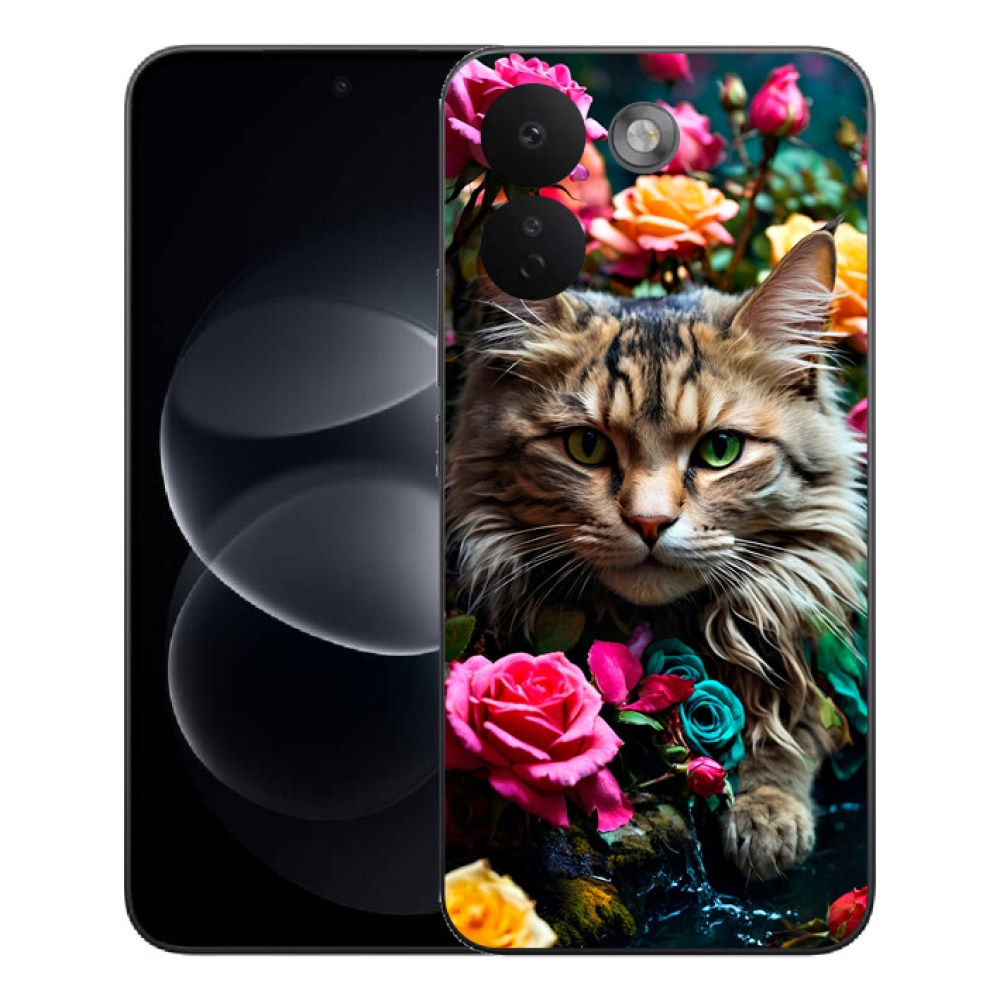 mmCase gél tok a Xiaomi Redmi Note 17 Pro Max 5G-hez – macskás mintázat 2