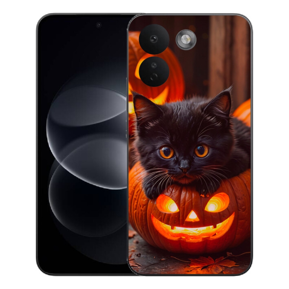 mmCase gél tok a Xiaomi Redmi Note 17 Pro Max 5G-hez – cica és sütőtök