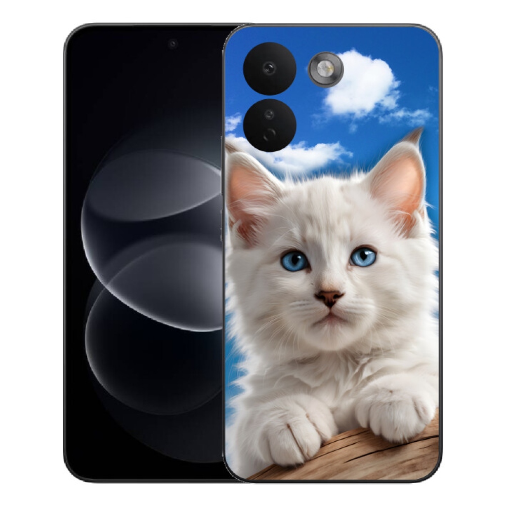 mmCase gél tok a Xiaomi Redmi Note 17 Pro Max 5G-hez – cica és felhők