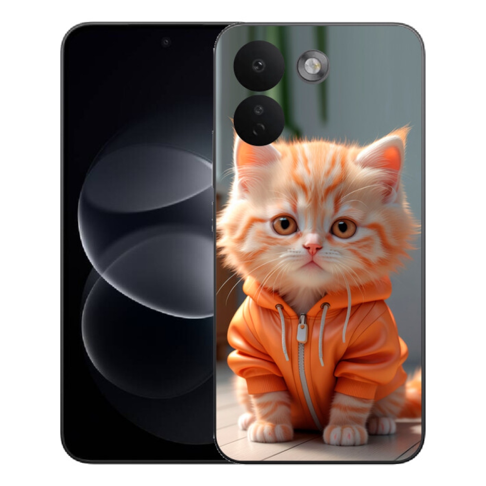 mmCase gél tok a Xiaomi Redmi Note 17 Pro Max 5G-hez – pulóveres cica