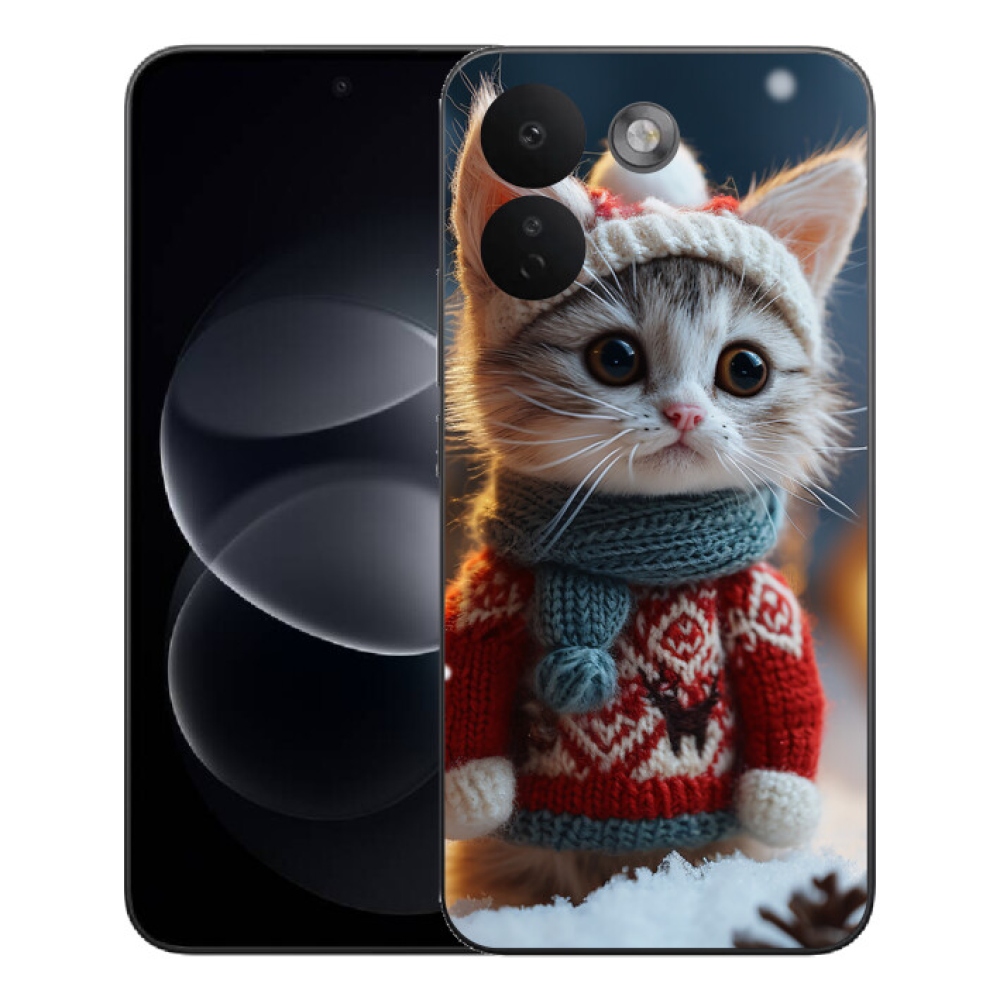 mmCase gél tok a Xiaomi Redmi Note 17 Pro Max 5G-hez – pulóveres cica