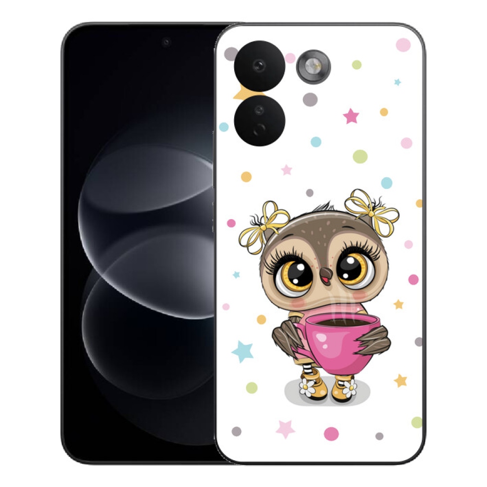 mmCase gél tok a Xiaomi Redmi Note 17 Pro Max 5G-hez – rajzolt bagoly