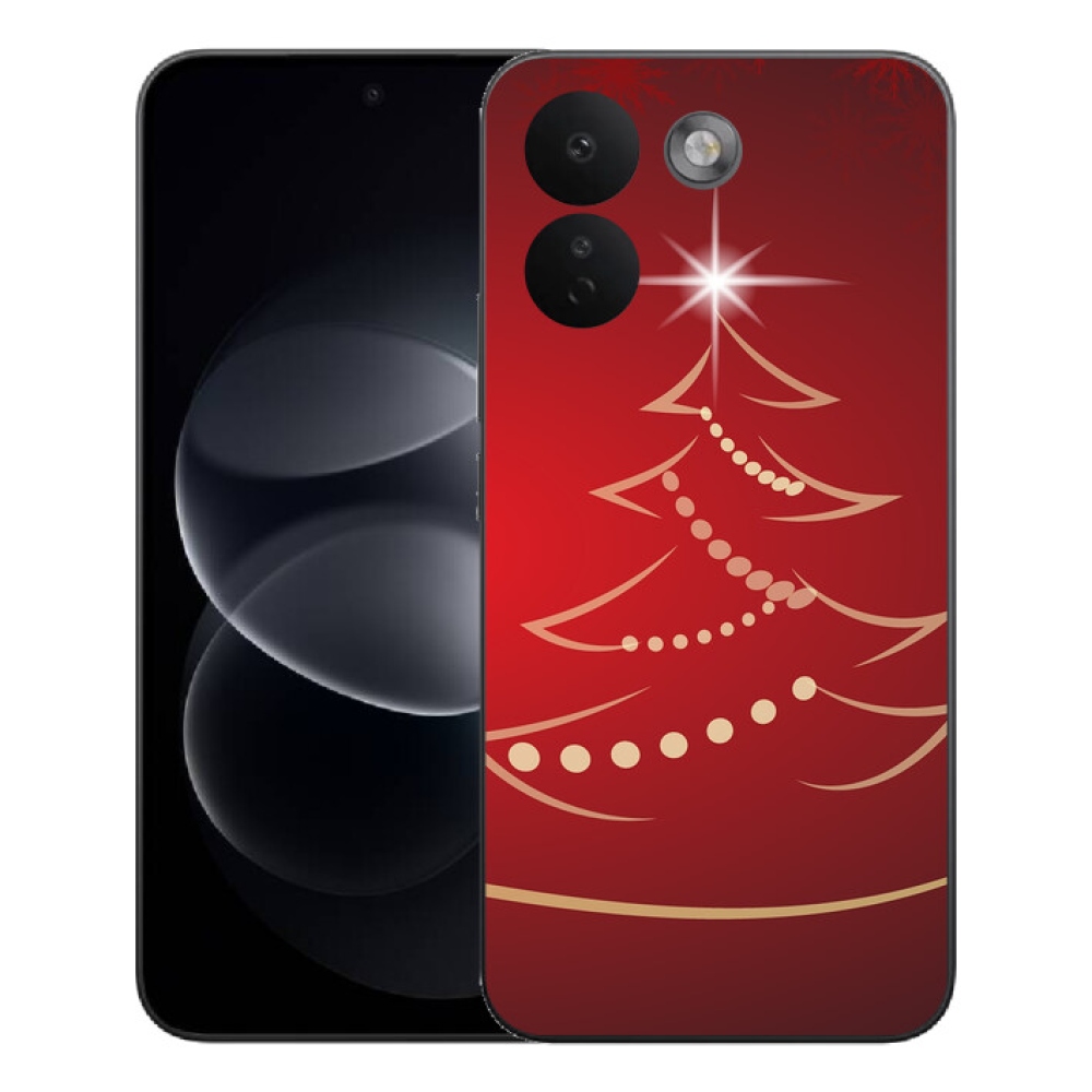 mmCase gél tok a Xiaomi Redmi Note 17 Pro Max 5G-hez – rajzolt karácsonyfa