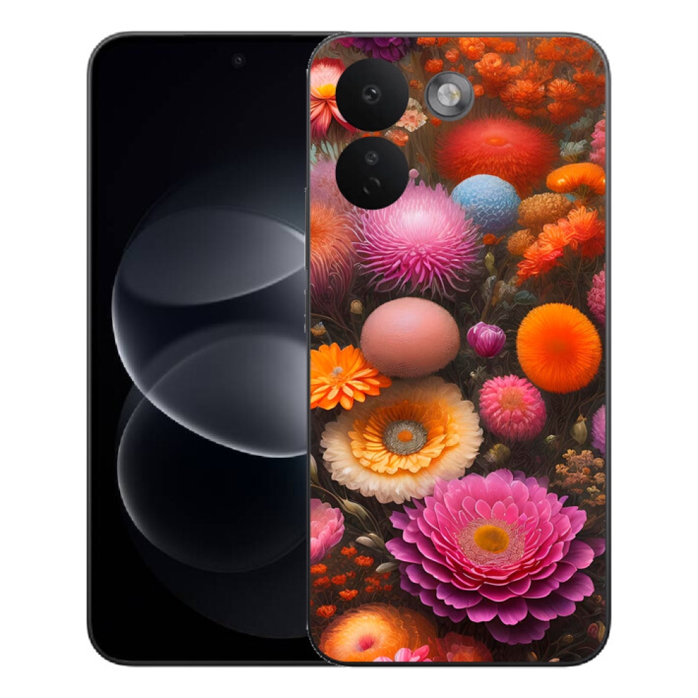 mmCase gél tok a Xiaomi Redmi Note 17 Pro Max 5G-hez – virágkompozíció