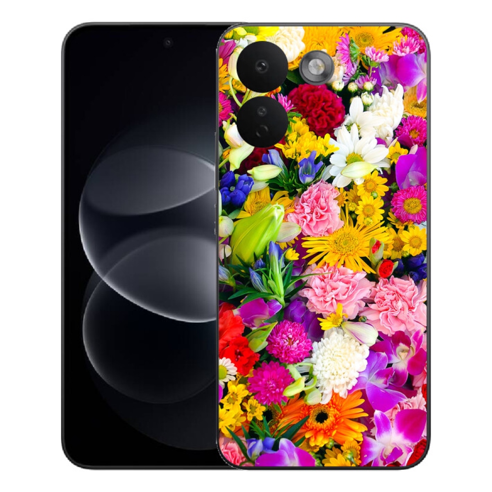 mmCase gél tok a Xiaomi Redmi Note 17 Pro Max 5G-hez – virágok 12