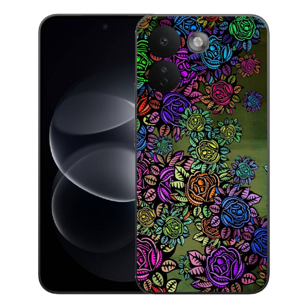 mmCase gél tok a Xiaomi Redmi Note 17 Pro Max 5G-hez – virágok 6