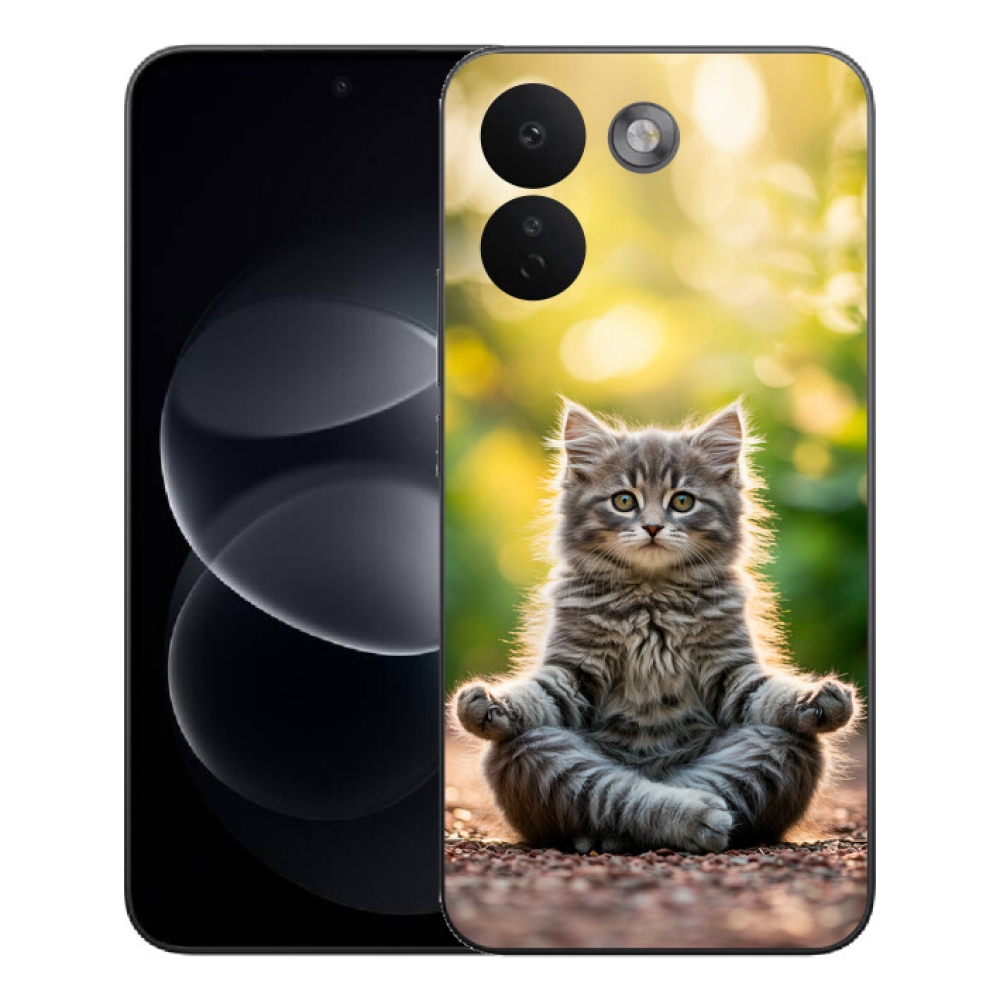 mmCase gél tok a Xiaomi Redmi Note 17 Pro Max 5G-hez – meditáló cica