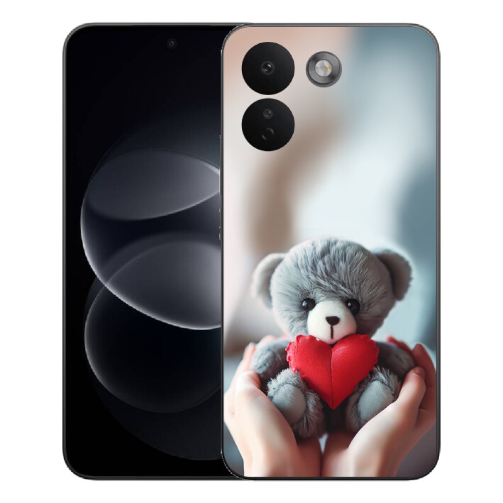 mmCase gél tok a Xiaomi Redmi Note 17 Pro Max 5G-hez – mackó a szerelmeseknek