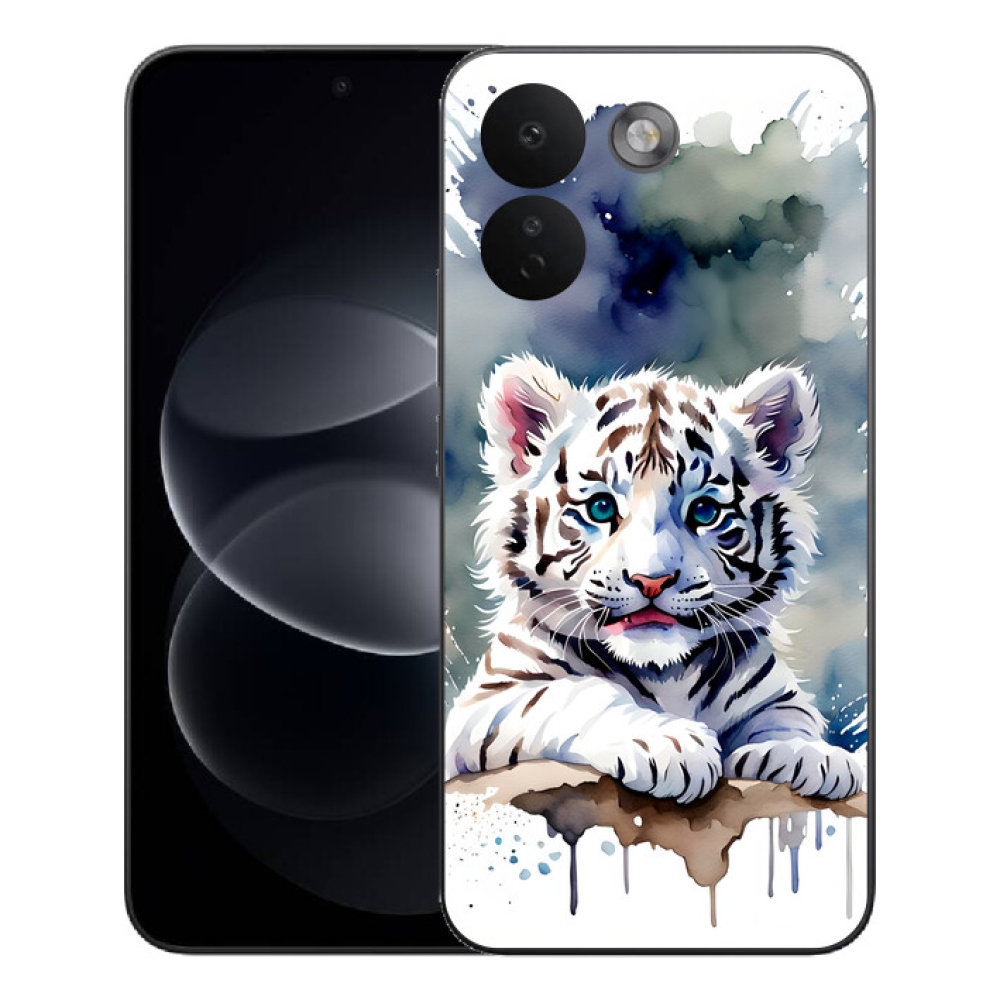 mmCase géltok a Xiaomi Redmi Note 17 Pro Max 5G-hez – fehér tigris kölyök