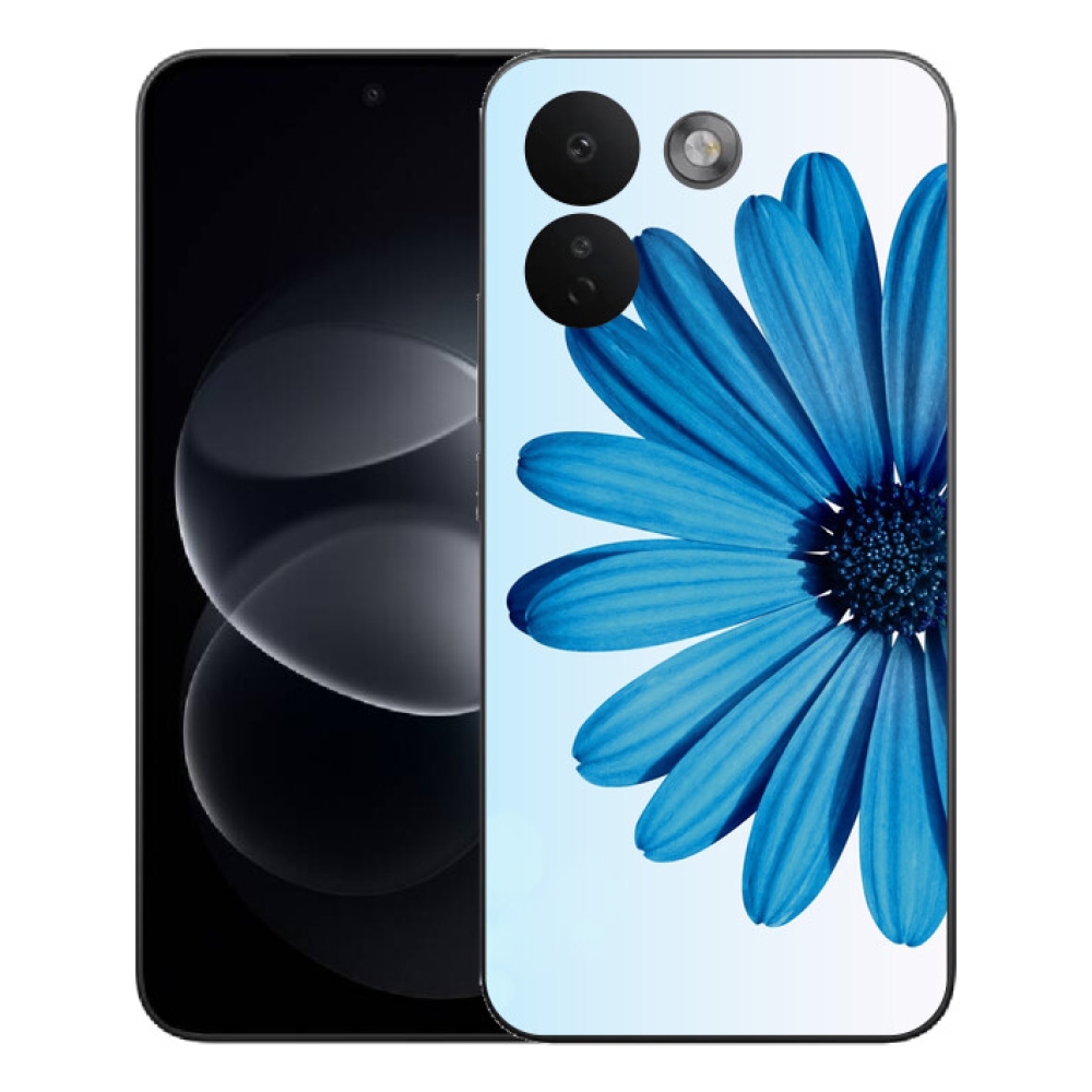 mmCase gél tok a Xiaomi Redmi Note 17 Pro Max 5G-hez – kék margaréta