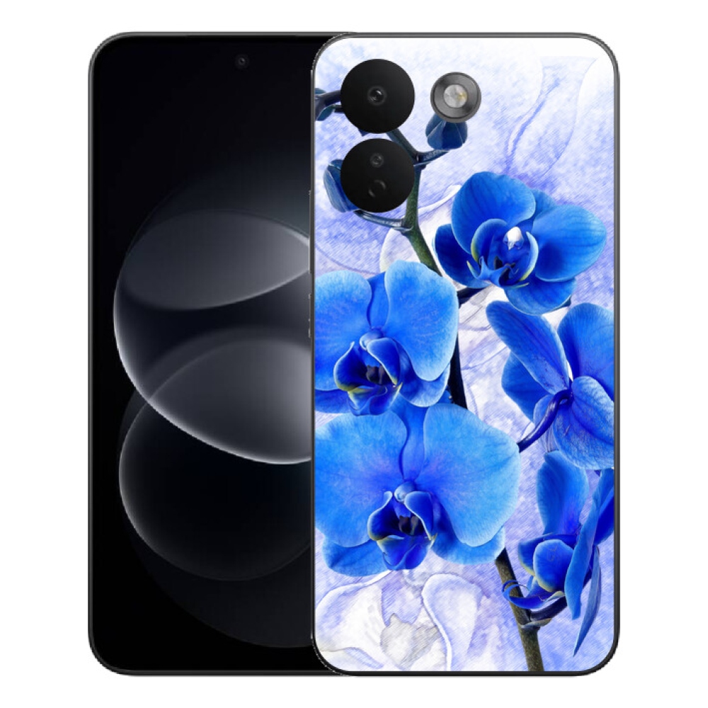 mmCase gél tok a Xiaomi Redmi Note 17 Pro Max 5G-hez – kék virágok