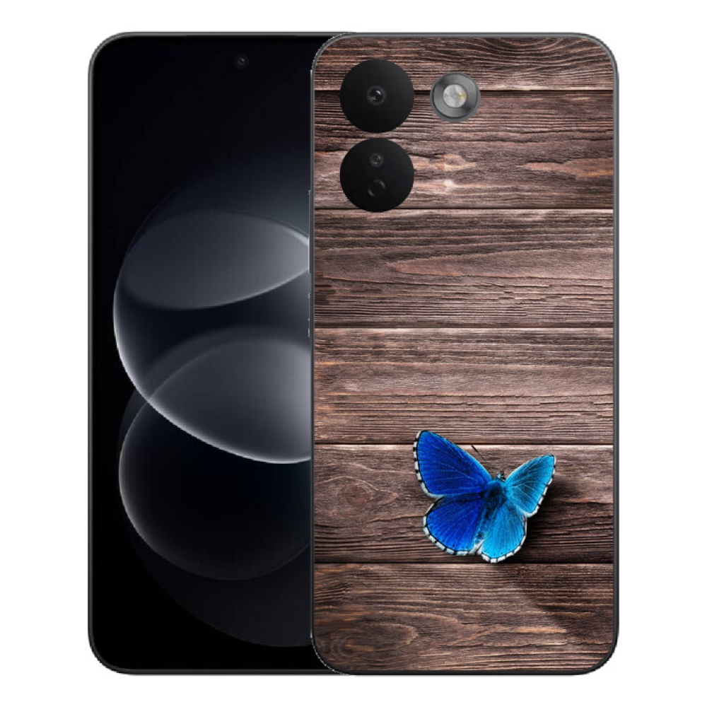 mmCase gél tok a Xiaomi Redmi Note 17 Pro Max 5G-hez – kék pillangó 1