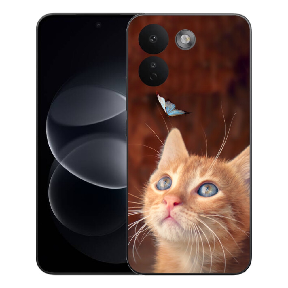 mmCase gél tok a Xiaomi Redmi Note 17 Pro Max 5G-hez – pillangó és cica