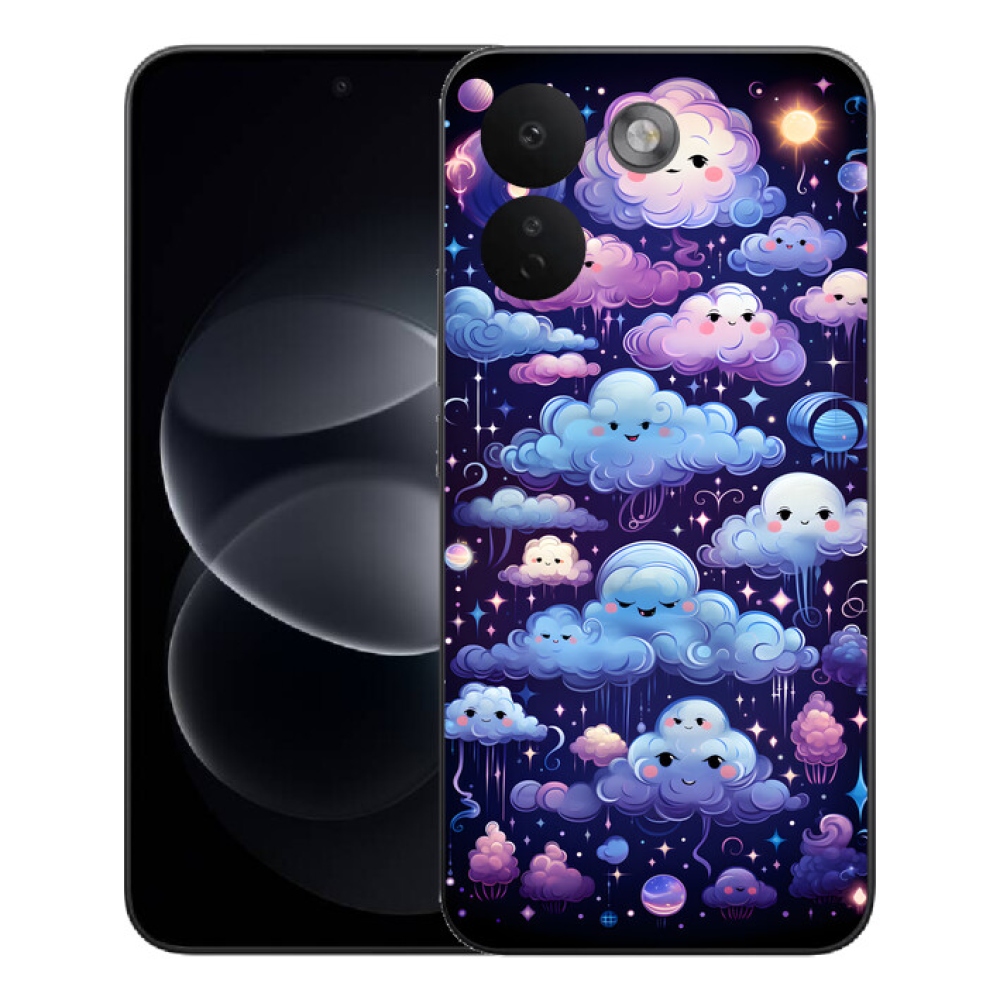 mmCase gél tok a Xiaomi Redmi Note 17 Pro Max 5G-hez – felhőmintás