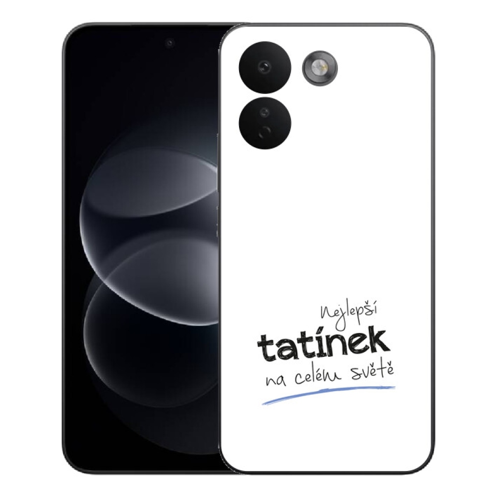 mmCase géltok a Xiaomi Redmi Note 17 Pro Max 5G-hez – „A legjobb apa” felirattal, fehér háttérrel