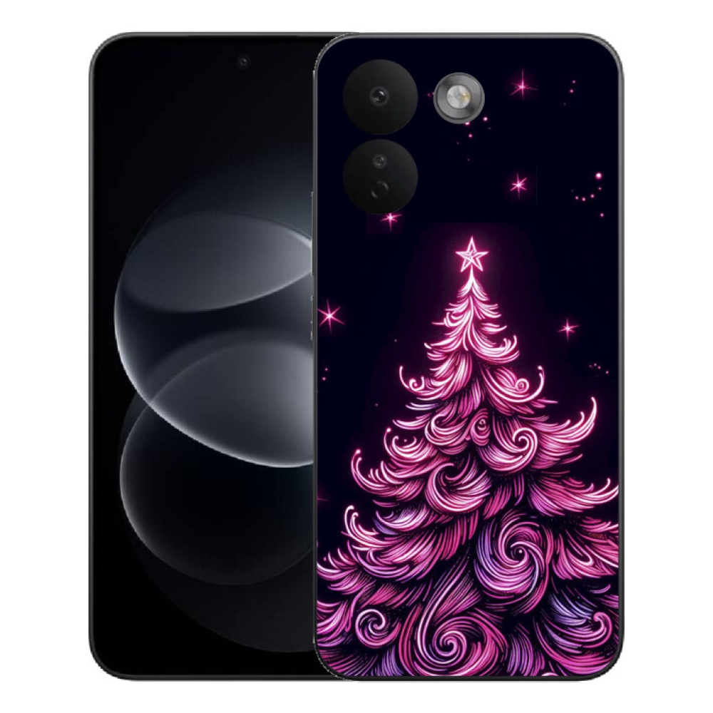 mmCase gél tok a Xiaomi Redmi Note 17 Pro Max 5G-hez – neon karácsonyfa 2