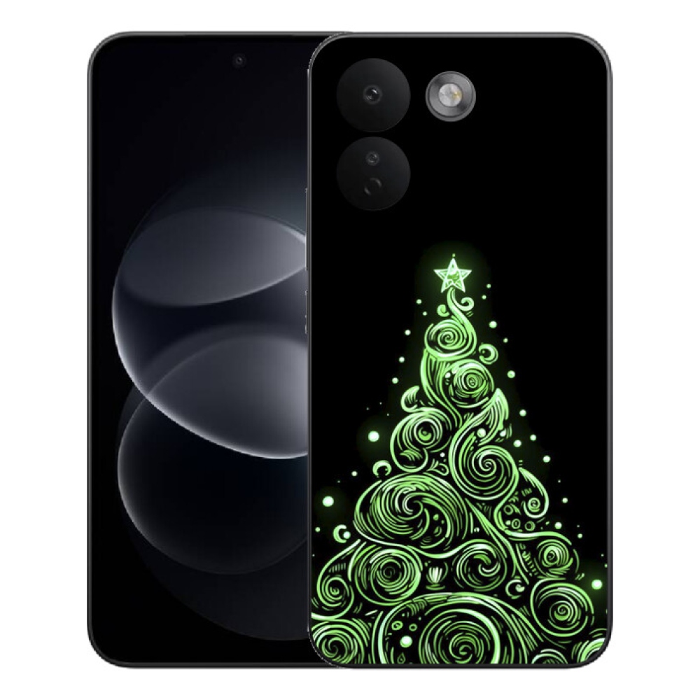 mmCase gél tok a Xiaomi Redmi Note 17 Pro Max 5G-hez – neon karácsonyfa 3