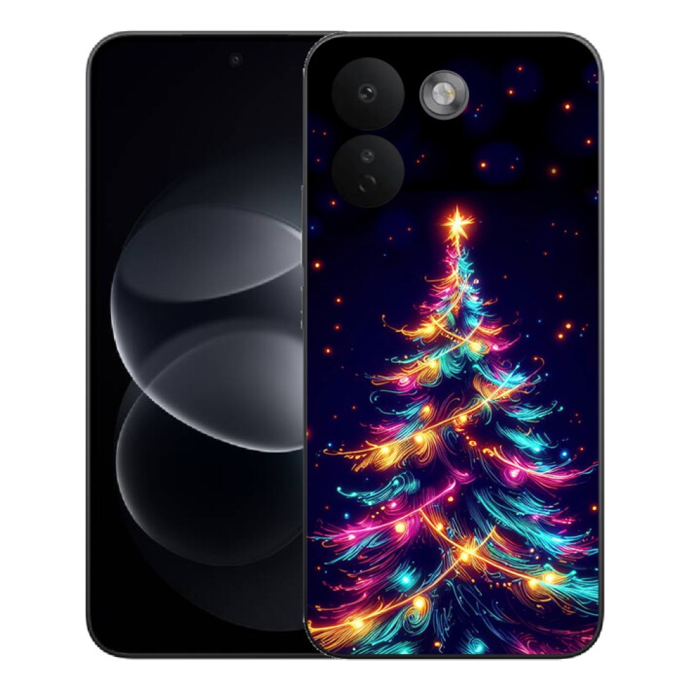 mmCase gél tok a Xiaomi Redmi Note 17 Pro Max 5G-hez – neon karácsonyfa