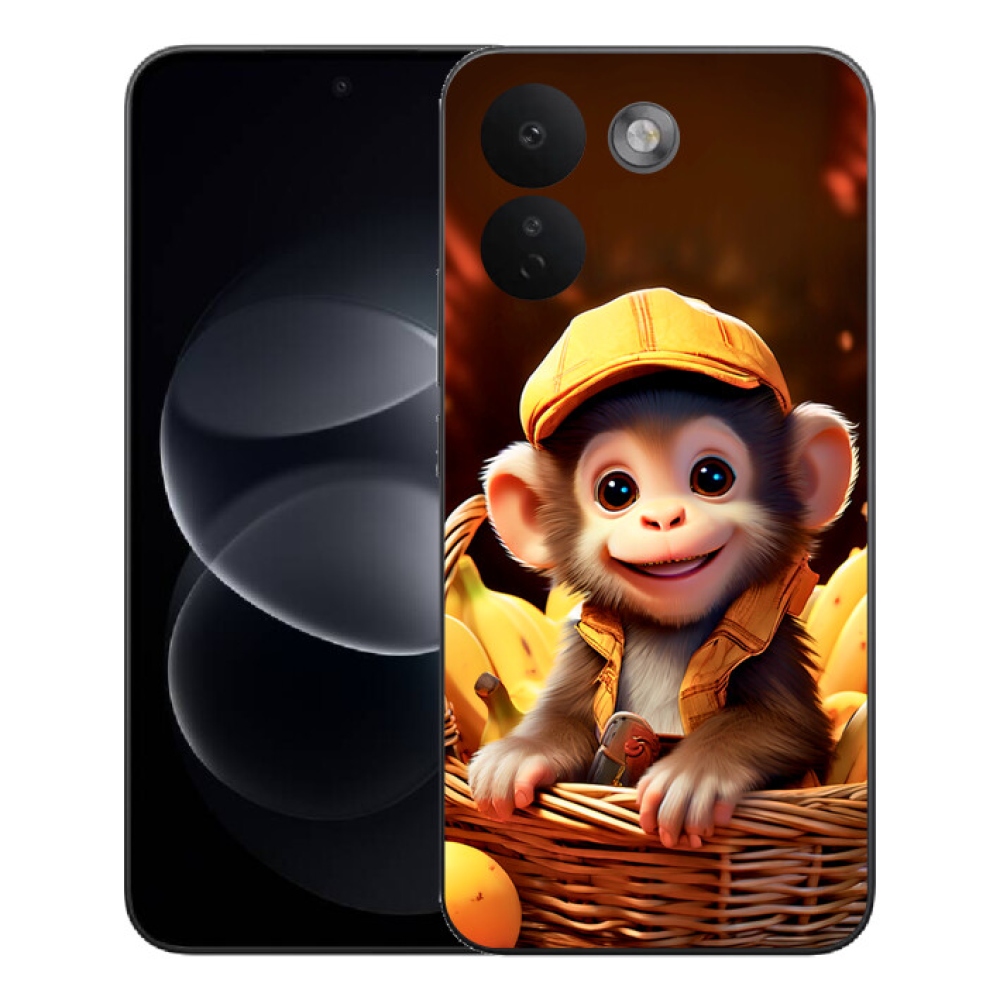 mmCase gél tok a Xiaomi Redmi Note 17 Pro Max 5G-hez – majom a kosárban