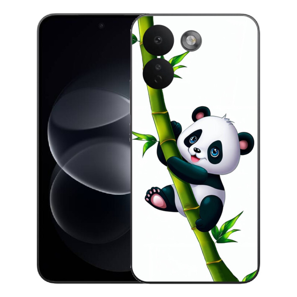 mmCase gél tok a Xiaomi Redmi Note 17 Pro Max 5G-hez – panda bambuszon
