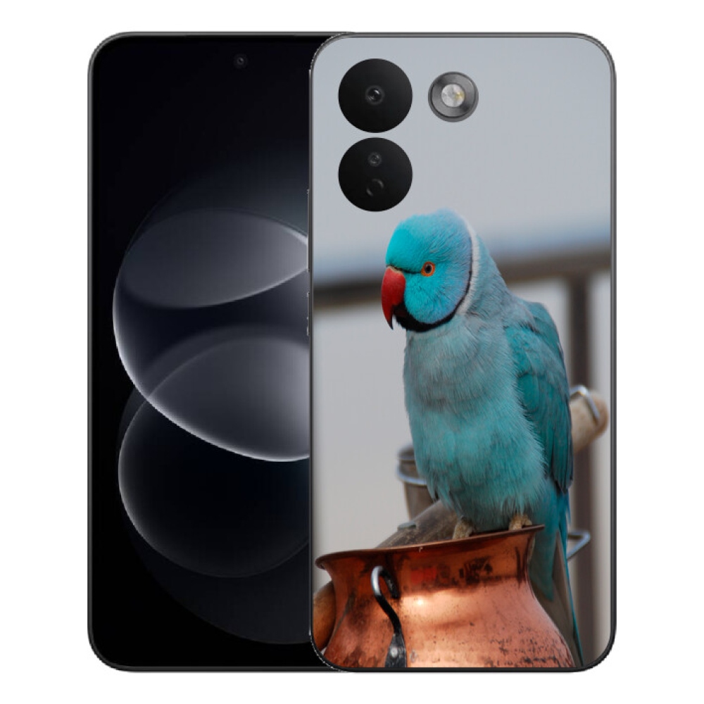 mmCase gél tok a Xiaomi Redmi Note 17 Pro Max 5G-hez – kék alexandri papagáj