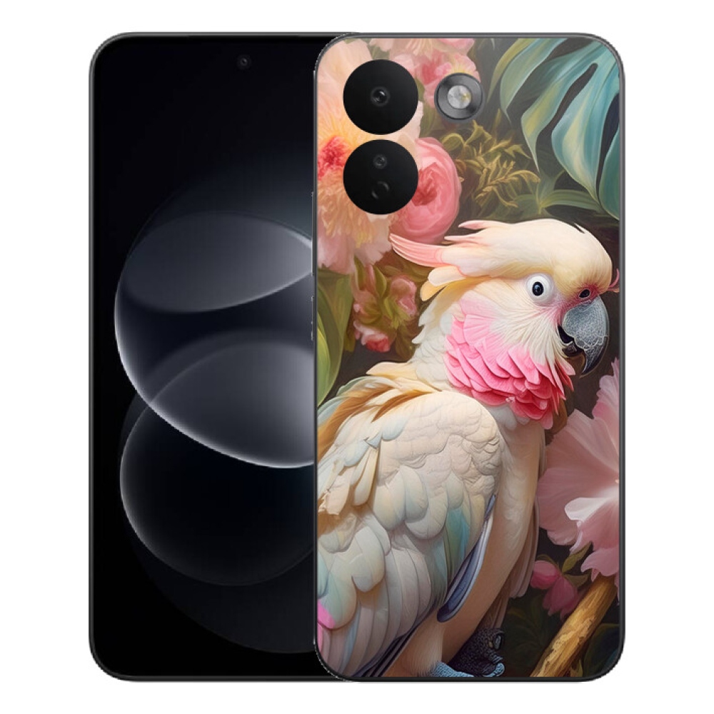 mmCase géltok a Xiaomi Redmi Note 17 Pro Max 5G-hez – rózsaszín kakadu papagáj 2