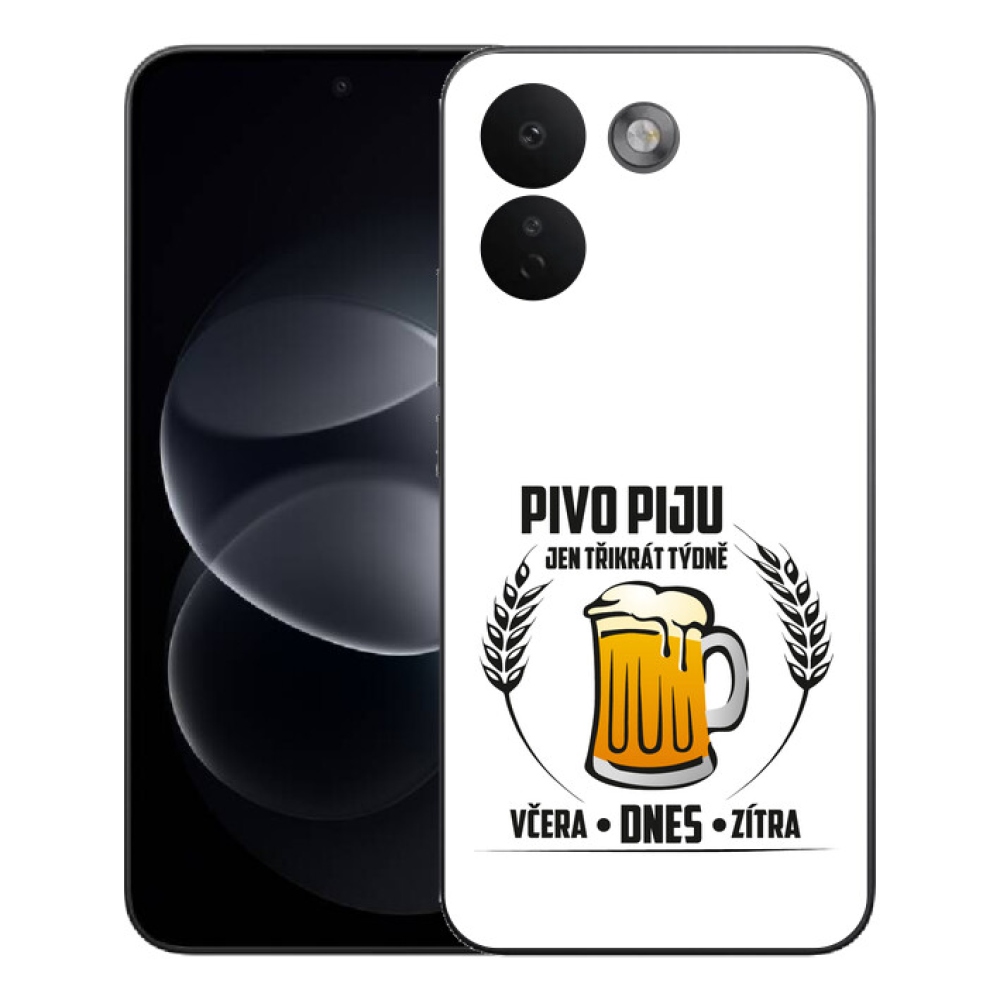 mmCase géltok a Xiaomi Redmi Note 17 Pro Max 5G-hez – sörös motívum, fehér háttér