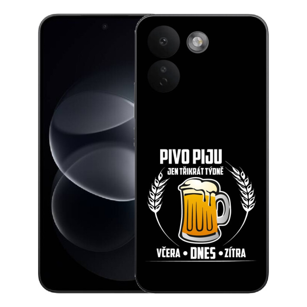 mmCase géltok a Xiaomi Redmi Note 17 Pro Max 5G-hez – sörös motívum, fekete háttér