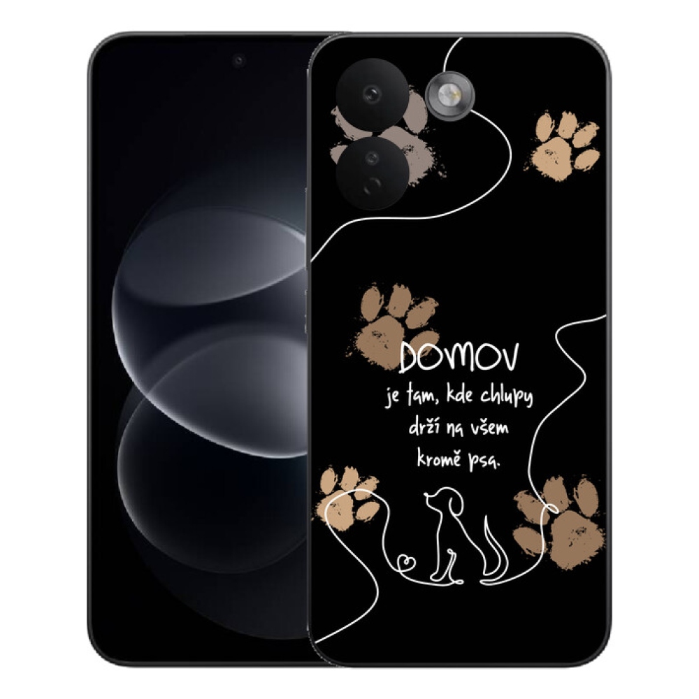 mmCase géltok a Xiaomi Redmi Note 17 Pro Max 5G-hez – kutyás motívum, fekete háttér