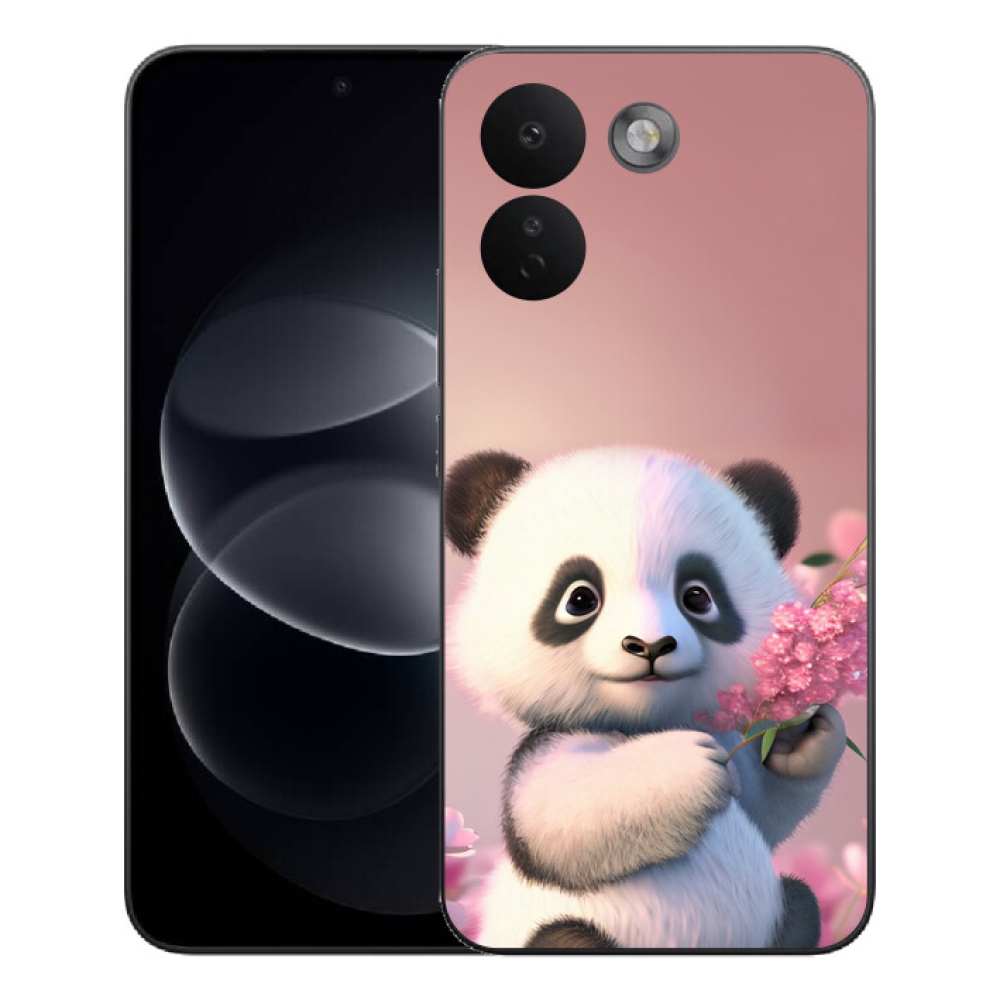 mmCase gél tok a Xiaomi Redmi Note 17 Pro Max 5G-hez – aranyos panda