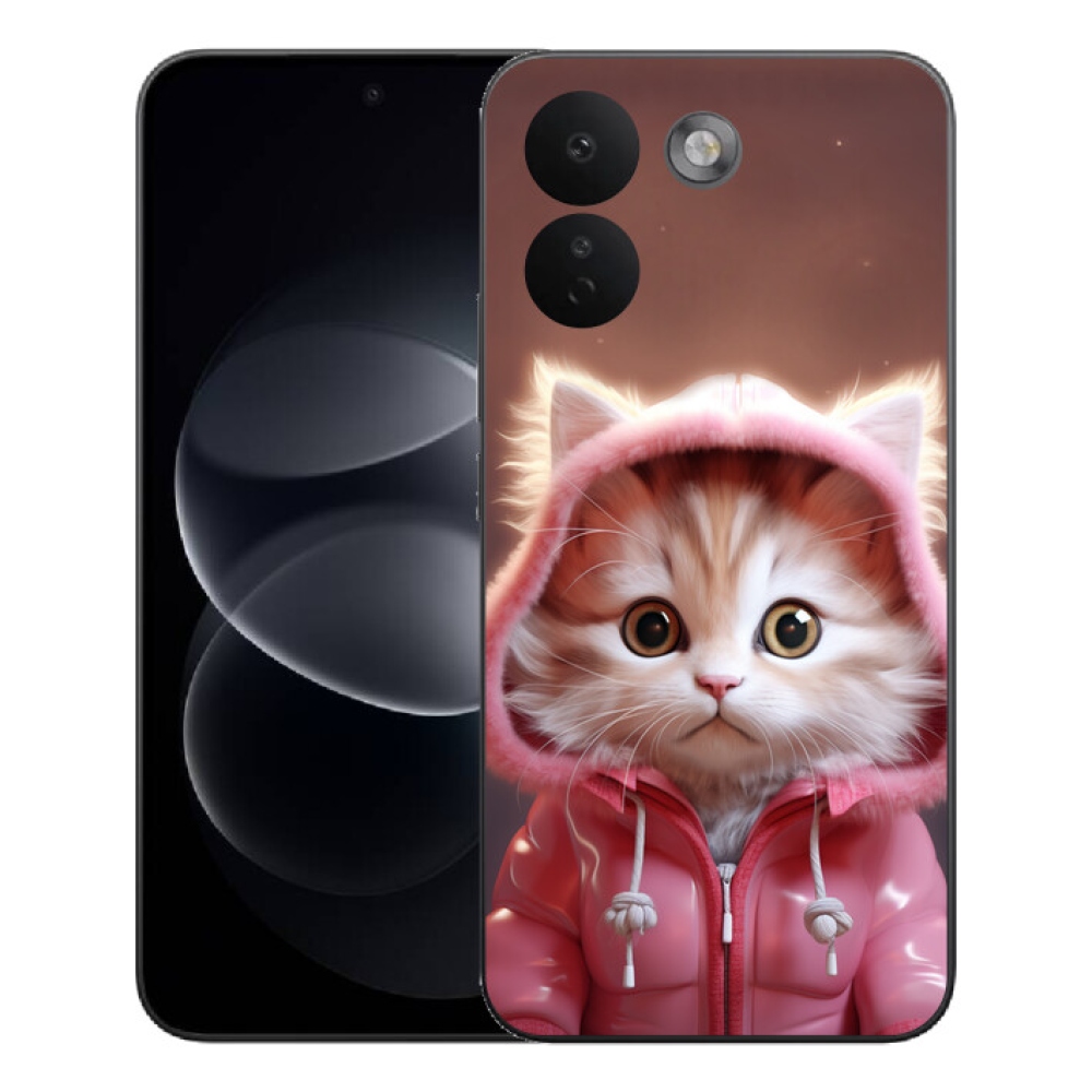 mmCase gél tok a Xiaomi Redmi Note 17 Pro Max 5G-hez – aranyos cica 3