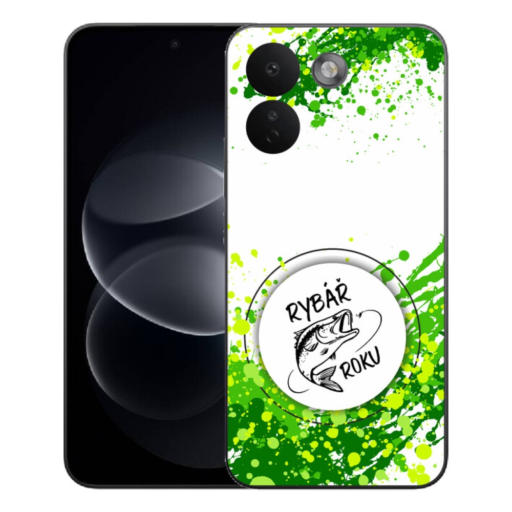 mmCase géltok a Xiaomi Redmi Note 17 Pro Max 5G-hez – „Az év horgásza” fehér háttérrel